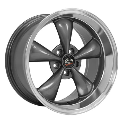 18" Replica Wheel FR01 Fits Ford Mustang Bullitt 18x10 Gunmetal Wheel