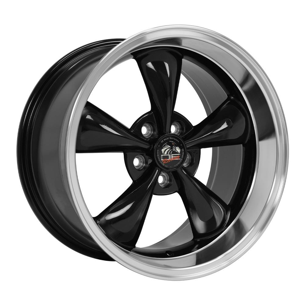18" Replica Wheel FR01 Fits Ford Mustang Bullitt 18x10 Black Wheel
