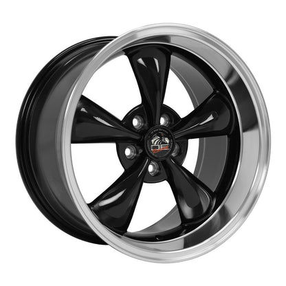 18" Replica Wheel FR01 Fits Ford Mustang Bullitt 18x10 Black Wheel