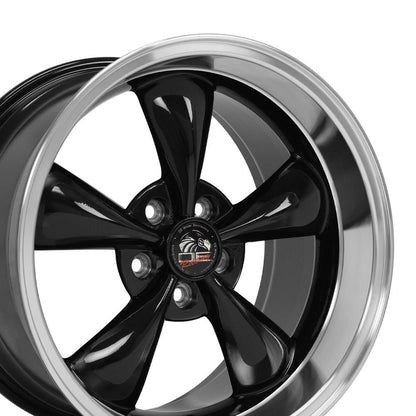 18" Replica Wheel FR01 Fits Ford Mustang Bullitt 18x10 Black Wheel