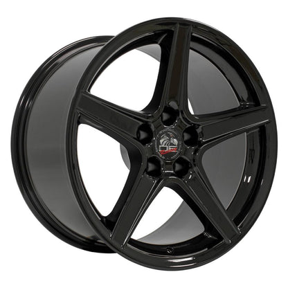 18" Replica Wheel FR06B Fits Ford Mustang Saleen 18x10 Black Wheel