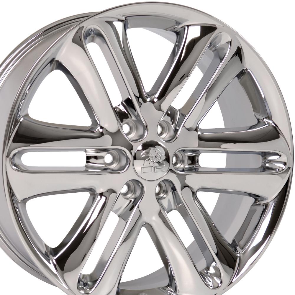 22" Replica Wheel FR76 Fits Ford F150 22x9 Chrome Wheel