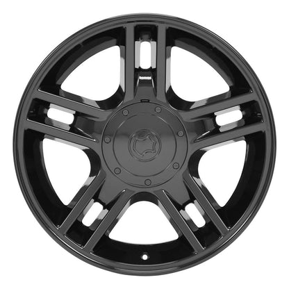 20" Replica Wheel FR81 Fits Ford F150 20x9 Black Wheel