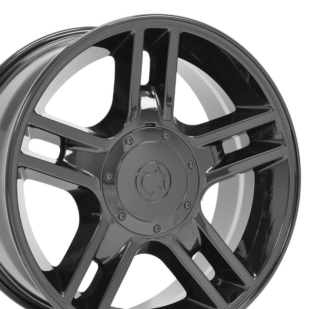 20" Replica Wheel FR81 Fits Ford F150 20x9 Black Wheel