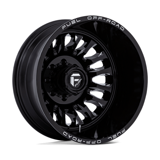 FUEL 1PC D868 ARC DUALLY 20x8.25 -201 8x210 GLOSS BLACK MILLED