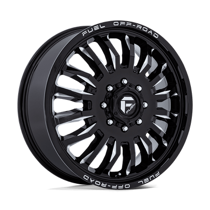 FUEL 1PC D868 ARC DUALLY 20X8.25 -240 8X165.1 GLOSS BLACK MILLED