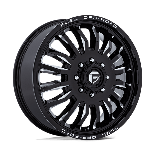 FUEL 1PC D868 ARC DUALLY 22X8.25 -240 8X165.1 GLOSS BLACK MILLED