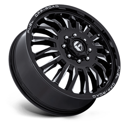 FUEL 1PC D868 ARC DUALLY 22X8.25 -240 8X165.1 GLOSS BLACK MILLED