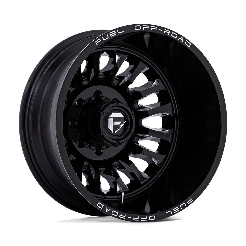 FUEL 1PC D868 ARC DUALLY 22x8.25 -227 8x165.1 GLOSS BLACK MILLED