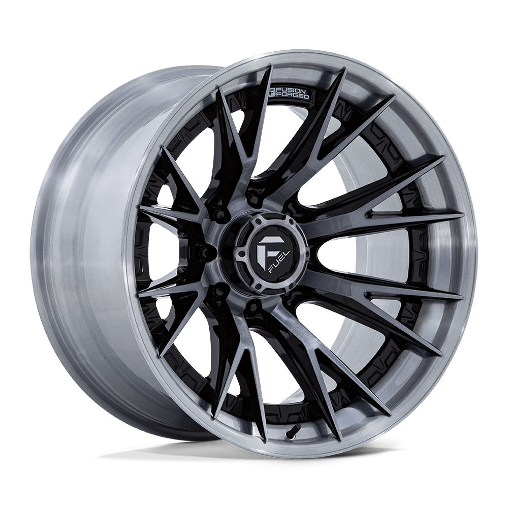 FUEL 1PC FC402 CATALYST 22x12 -44 8x170 GLOSS BLACK BRUSHED DARK TINT