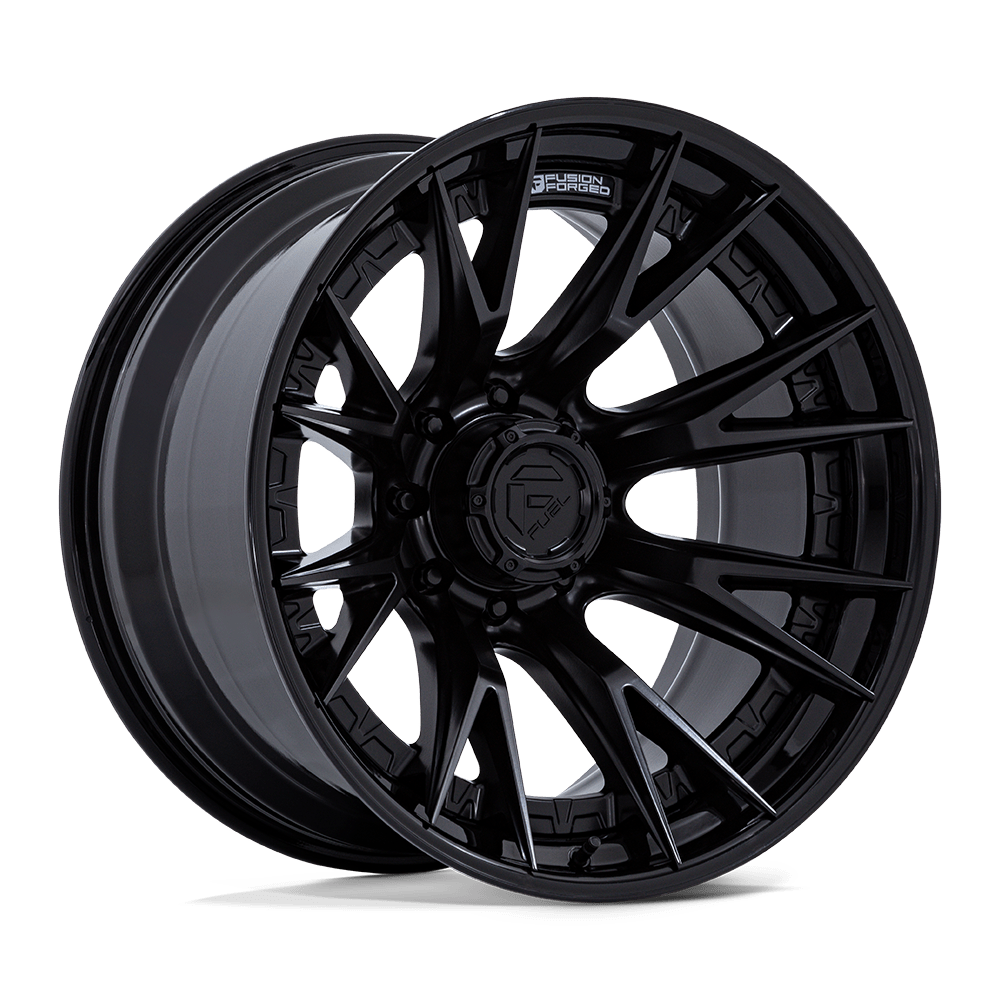 Fuel 1Pc FC402 CATALYST - 22x12 -44mm 8x170 MATTE BLACK W/ GLOSS BLACK LIP Wheel | FC402MX22128744N