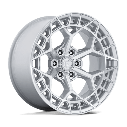 FUEL 1PC FC873 CHARGER 17X9 1 6X135 GLOSS SILVER W/ MACHINED FACE