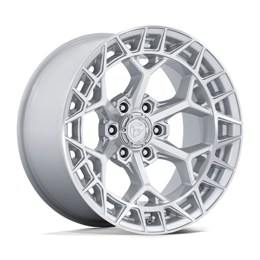FUEL 1PC FC873 CHARGER 20x9 1 6x139.7 GLOSS SILVER W/ MACHINED FACE