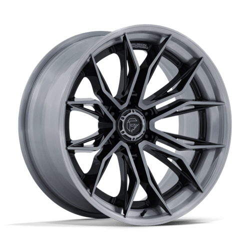 FUEL 1PC FC404 MUTINY 20X9 20 6X139.7 GLOSS BLACK BRUSHED DARK TINT