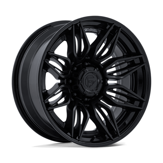 Fuel 1Pc FC404 MUTINY - 20x9 1mm 8x180 MATTE BLACK W/ GLOSS BLACK LIP Wheel | FC404MX20908801