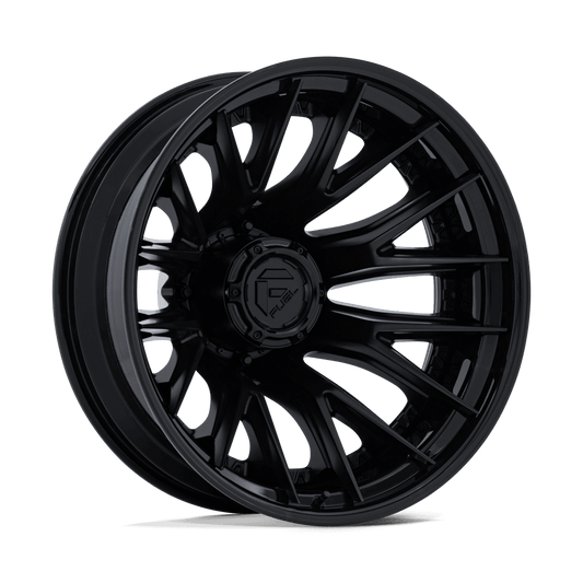Fuel 1Pc D406 CATALYST DUALLY - 20x8.25 -221mm 8x210 MATTE BLACK W/ GLOSS BLACK LIP Wheel | D40620829335