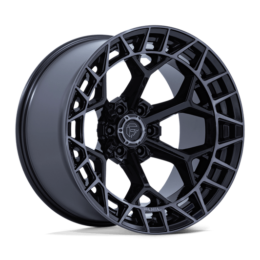 Fuel 1Pc FC873 CHARGER - 17x9 1mm 5x127 GLOSS BLACK BRUSHED DARK TINT Wheel | FC873BT17905001