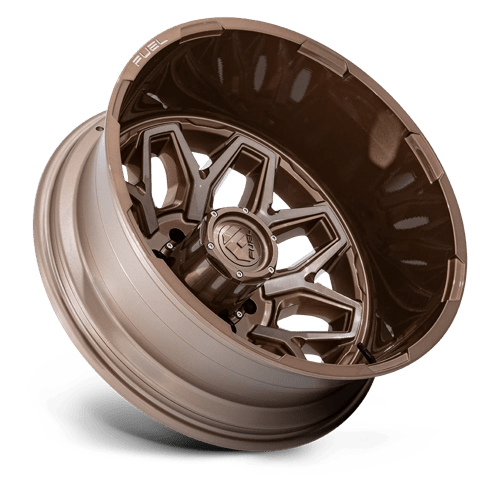 FUEL 1PC D876 FLUX DUALLY 20X8.25 104 8X165.1 PLATINUM BRONZE