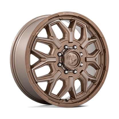 FUEL 1PC D876 FLUX DUALLY 22X8.25 104 8X200 PLATINUM BRONZE