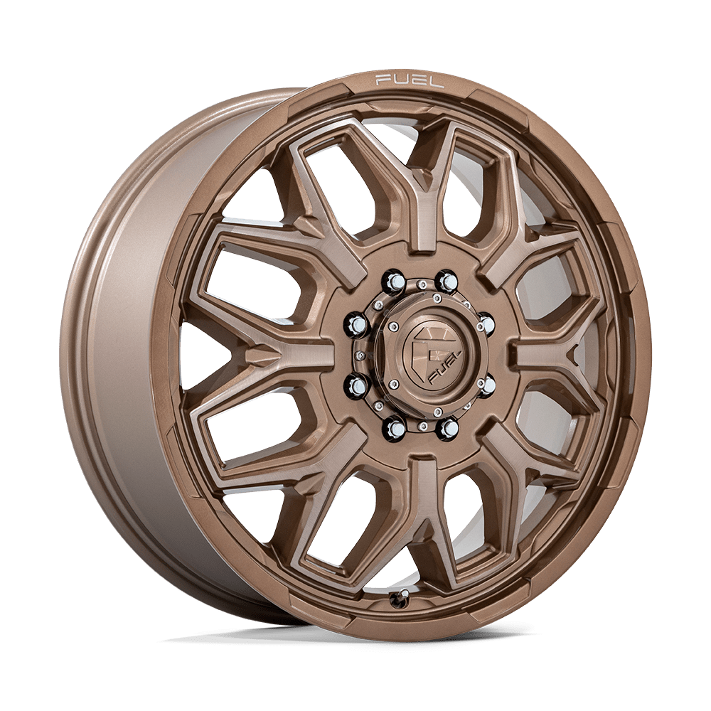 FUEL 1PC D876 FLUX DUALLY 22X8.25 104 8X165.1 PLATINUM BRONZE