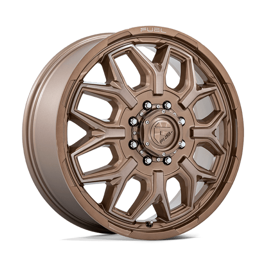 FUEL 1PC D876 FLUX DUALLY 22X8.25 104 8X165.1 PLATINUM BRONZE