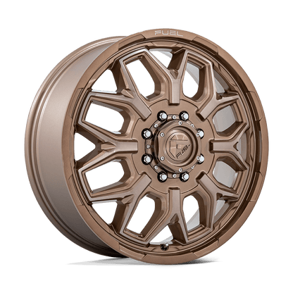 FUEL 1PC D876 FLUX DUALLY 22X8.25 104 8X210 PLATINUM BRONZE