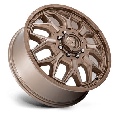 FUEL 1PC D876 FLUX DUALLY 22X8.25 104 8X165.1 PLATINUM BRONZE