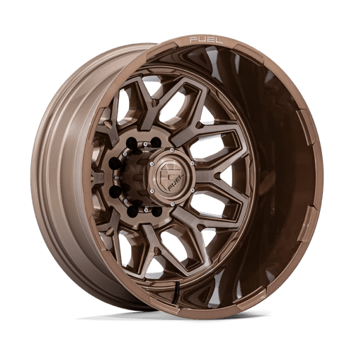 FUEL 1PC D876 FLUX DUALLY 22X8.25 -227 8X200 PLATINUM BRONZE