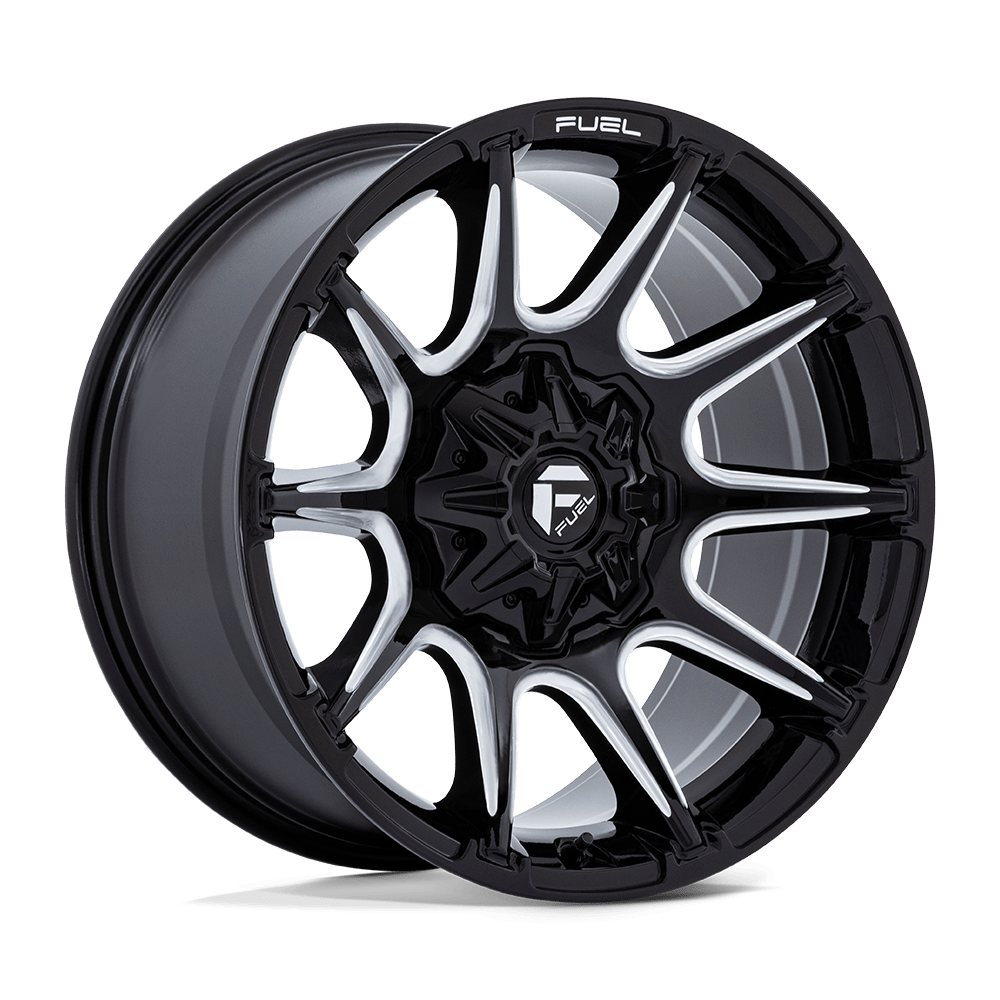 FUEL 1PC FC880 SUPER C 22x10 10 8x165.1 GLOSS BLACK MILLED