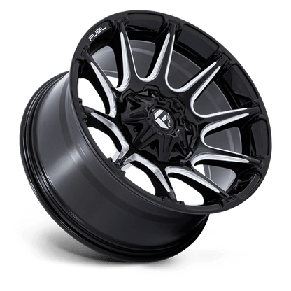 FUEL 1PC FC880 SUPER C 22X10 10 6X135/6X139.7 GLOSS BLACK MILLED