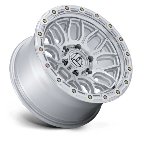 FUEL 1PC FC881 SURGE 20X9 20 8X180 GLOSS SILVER W/ MACHINED FACE