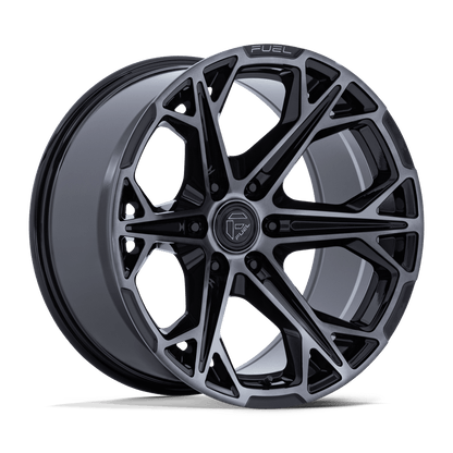 FUEL 1PC FC886 HAMMERHEAD 20X9 20 6X135 GLOSS BLACK DARK TINTED CLEAR