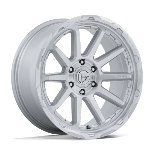 FUEL 1PC FC887 CIRCUIT 17X8.5 25 6X139.7 GLOSS SILVER W/ MACHINED FACE