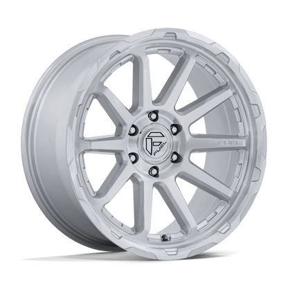 FUEL 1PC FC887 CIRCUIT 20X9 1 6X139.7 GLOSS SILVER W/ MACHINED FACE