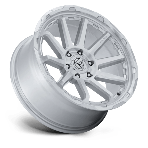 FUEL 1PC FC887 CIRCUIT 20X9 1 6X139.7 GLOSS SILVER W/ MACHINED FACE