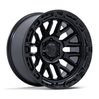 FUEL 1PC FC890 RAIL 20X9 1 6X135 MATTE BLACK W/ GLOSS BLACK LIP