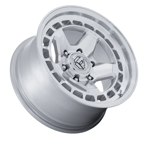 FUEL 1PC FC894 CORE 17X8.5 0 5X127 HYPER SILVER W/ MACHINED FACE