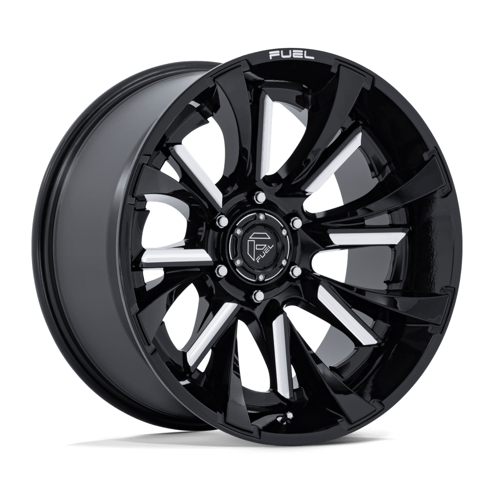 FUEL 1PC FC895 TANTRUM 20X10 -18 8X180 GLOSS BLACK MILLED