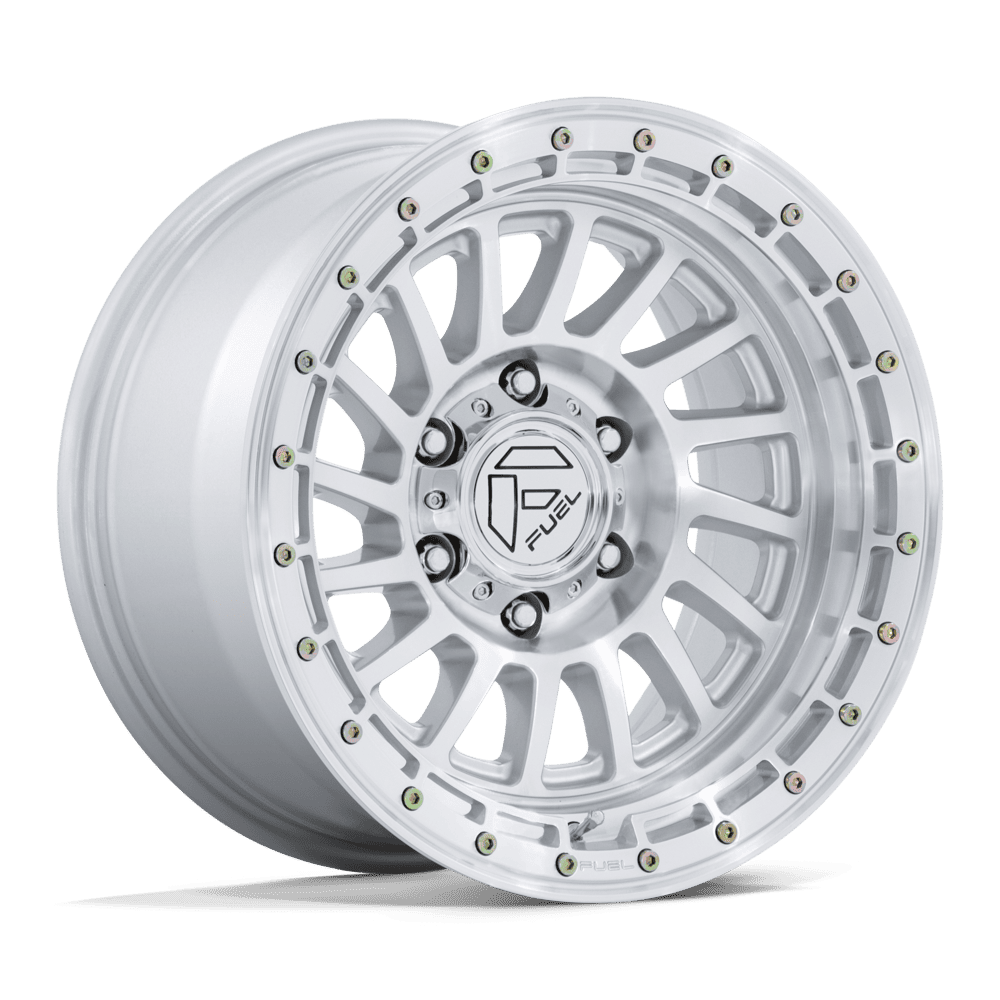 FUEL 1PC FC897 HAVOC 20X9 1 6X139.7 GLOSS SILVER W/ MACHINED FACE