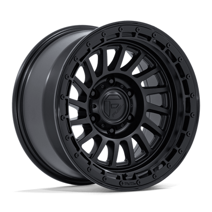 FUEL 1PC FC897 HAVOC 17X9 1 6X139.7 MATTE BLACK W/ GLOSS BLACK LIP