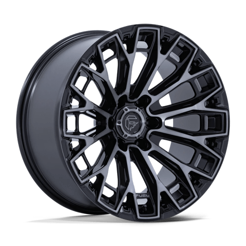 FUEL 1PC FC882 TRAX 17X9 -12 6X139.7 GLOSS BLACK MACHINED FACE DTCC