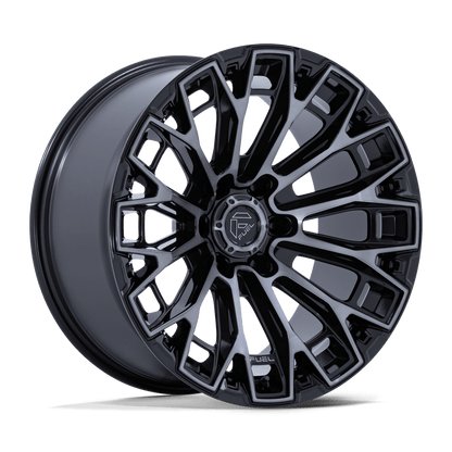 FUEL 1PC FC882 TRAX 20X9 1 8X170 GLOSS BLACK MACHINED FACE DTCC