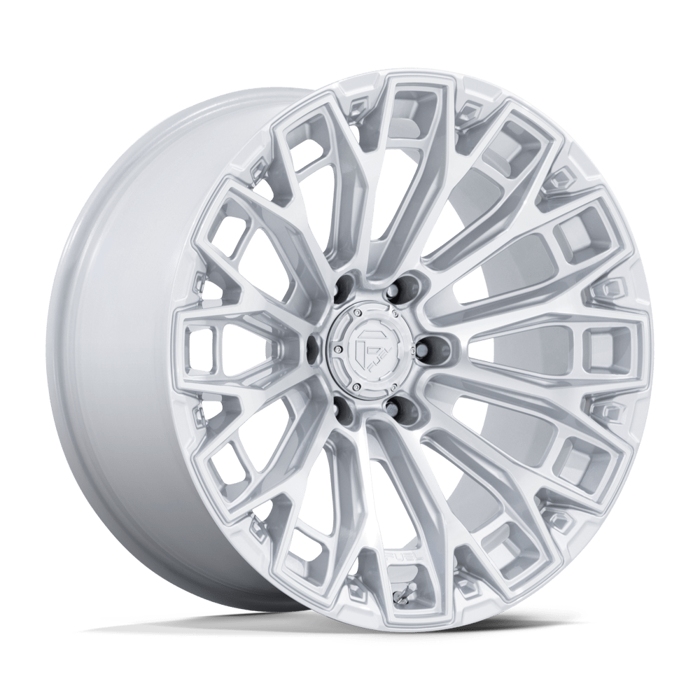 Fuel 1Pc FC882 TRAX - 20x10 -18mm 6x139.7 GLOSS SILVER W/ MACHINED FACE Wheel | FC882SD20106818N