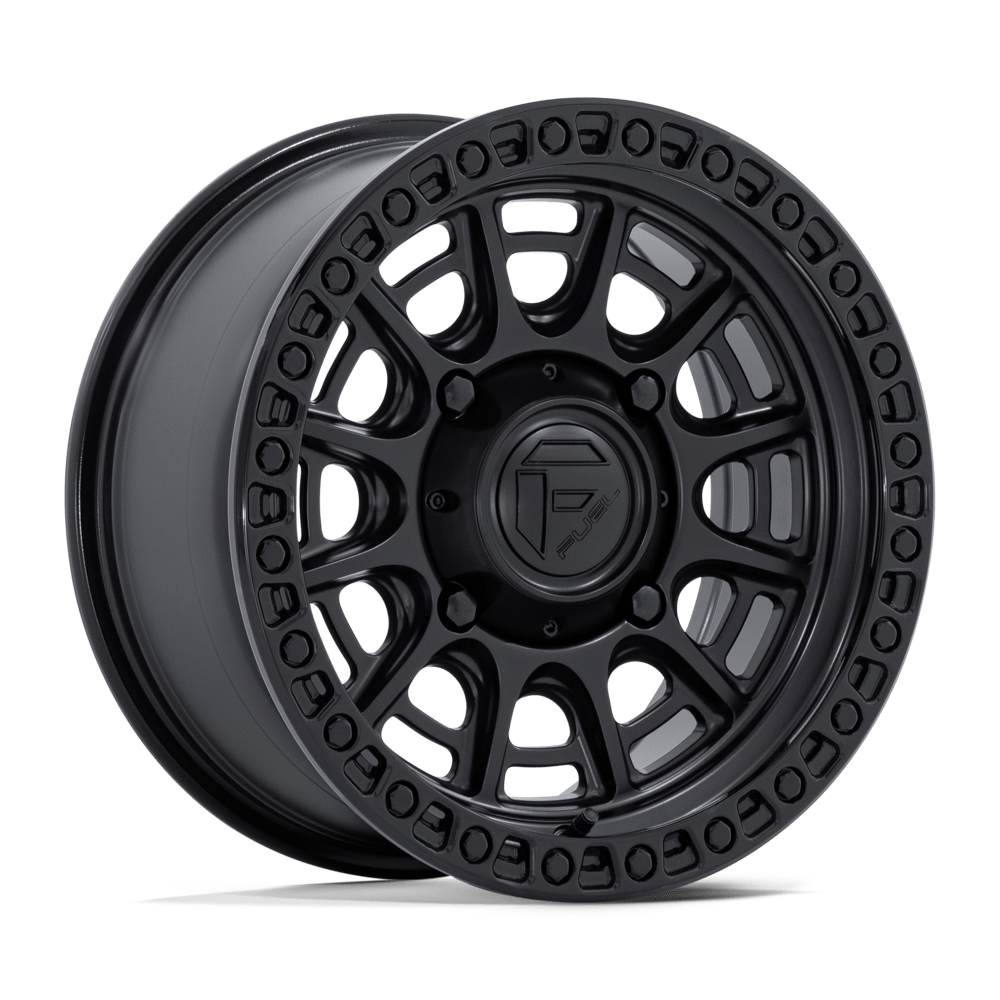 FUEL UTV FV832 CYCLE UTV 15x7 38 5x114.3 MATTE BLACK W/ GLOSS BLACK LIP