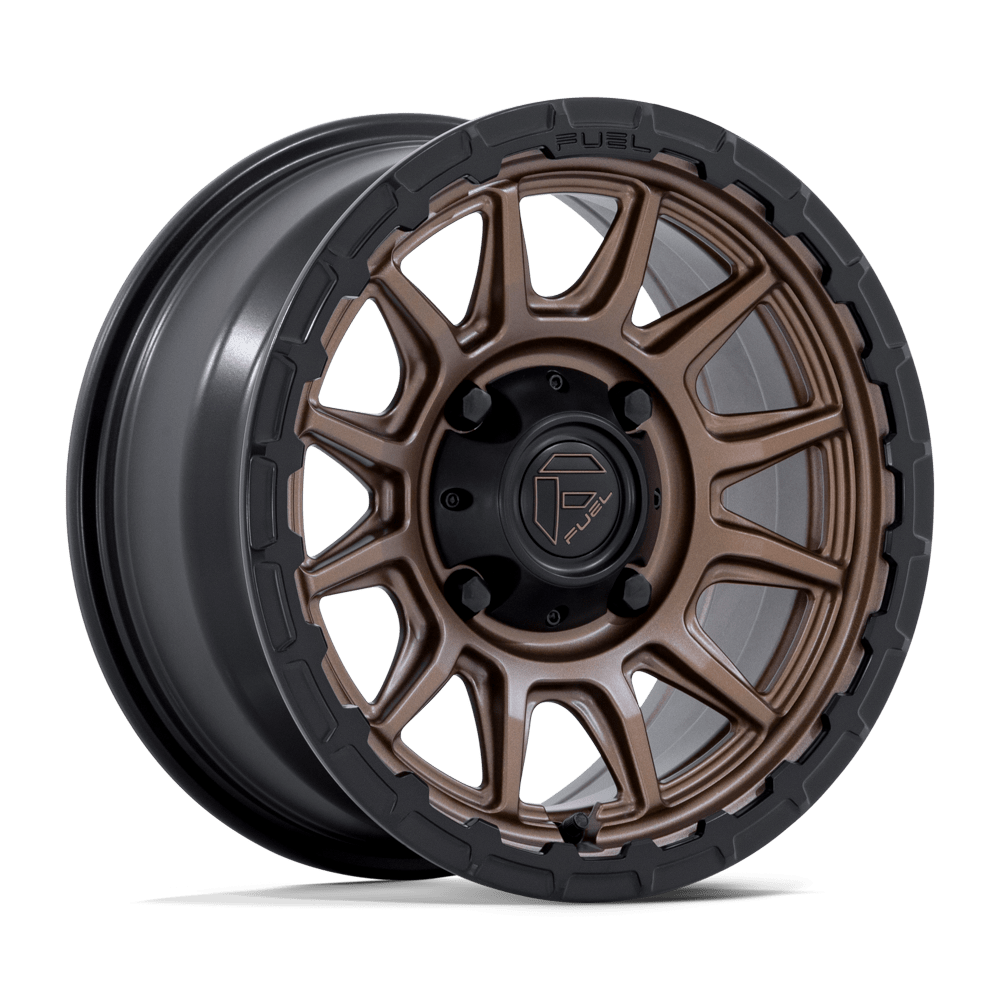 Fuel Utv FV866 PISTON UTV - 15x7 38mm 4x137 MATTE BRONZE W MATTE BLACK LIP Wheel | FV866ZB15704838A
