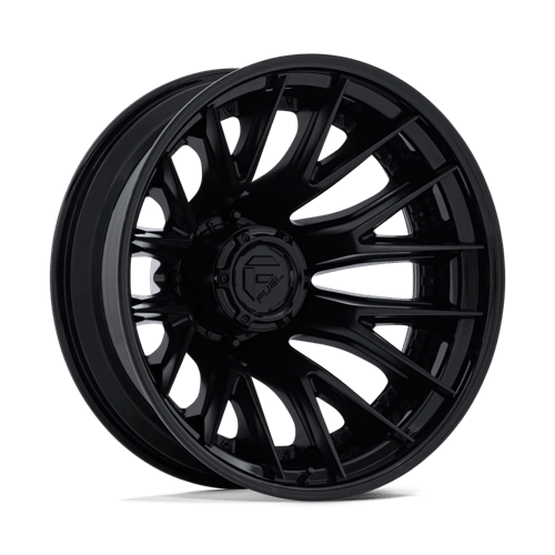Fuel D406 CATALYST DUALLY - 22x8.25 -202mm 8x200 MATTE BLACK W/ GLOSS BLACK LIP Wheel | D40622829235