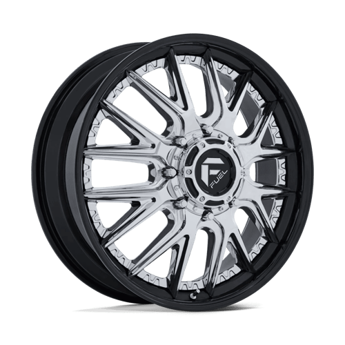 Fuel D407 CATALYST DUALLY - 20x8.25 105mm 8x210 CHROME W/ GLOSS BLACK LIP Wheel | D407208293