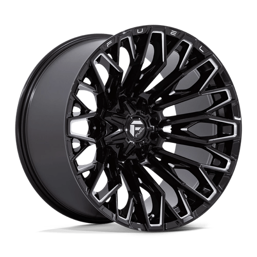 Fuel FC865 STRIKE - 22x12 -44mm 8x180 GLOSS BLACK MILLED Wheel | FC865BE22128844N
