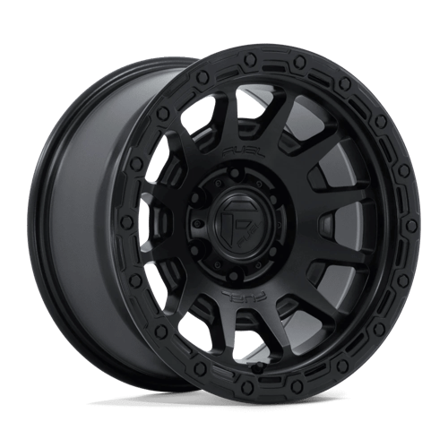 Fuel FC884 FORTRESS - 17x9 -12mm 5x127 MATTE BLACK W/ GLOSS BLACK LIP Wheel | FC884MB17905012N