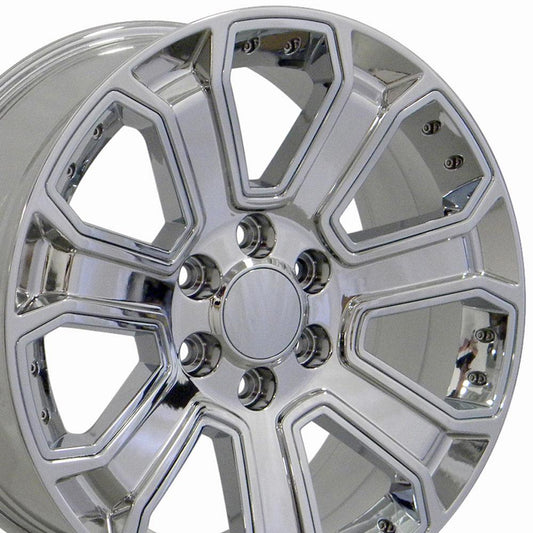 20" Replica Wheel CV93 Fits Chevrolet Silverado 20x8.5 Chrome Wheel